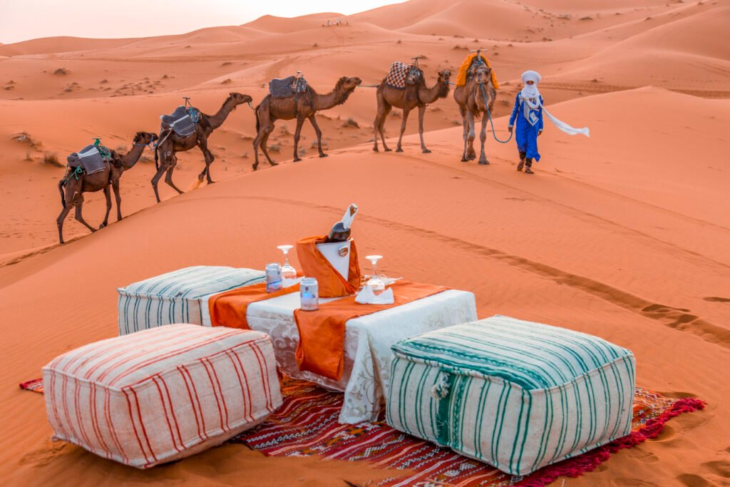 view in desert of merzouga